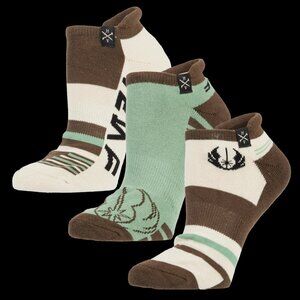 Star Wars Jedi Ankle Sock Set 3 Pair Luke Skywalker, Han Solo Return of the Jedi